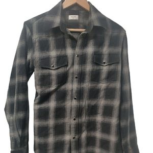 Celine Mens Pocket Shadow Button Down Western